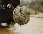 Cutting process of non-clay soil and clay soil